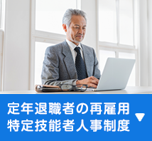 定年退職者の再雇用 特定技能者人事制度