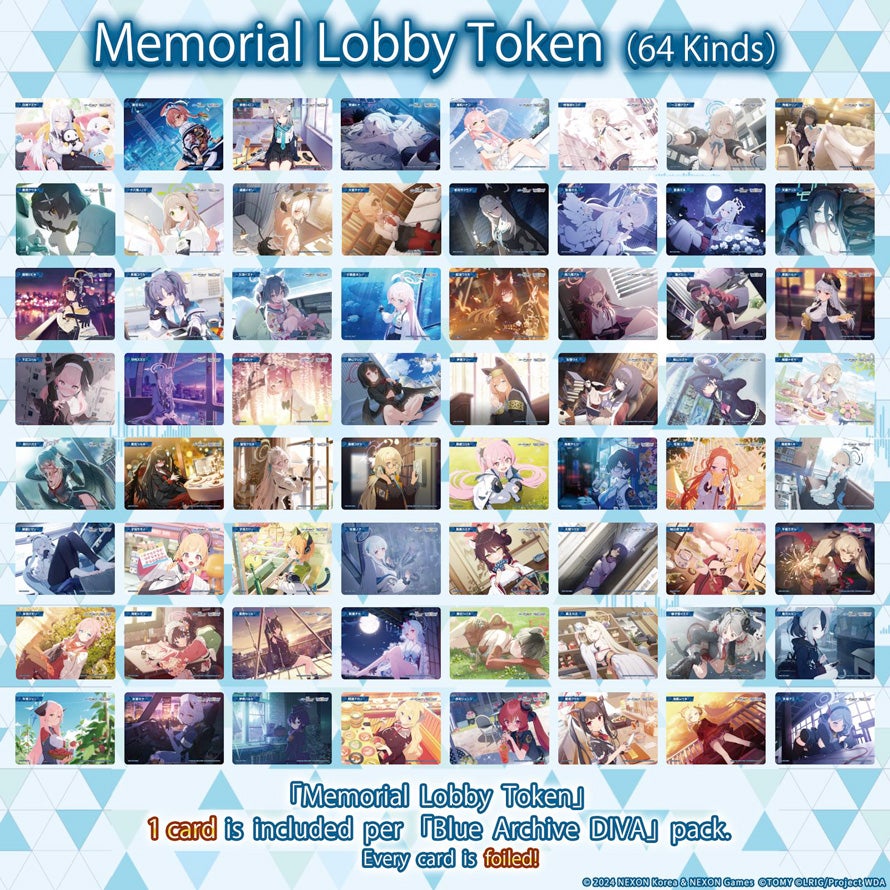 Memorial Lobby Token Cards Included!