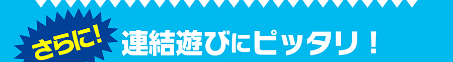 さらに！連結遊びにピッタリ！