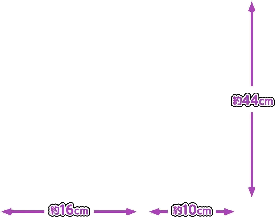 約44cm 約10cm 約16cm