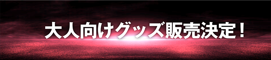 大人向けグッズ販売決定！