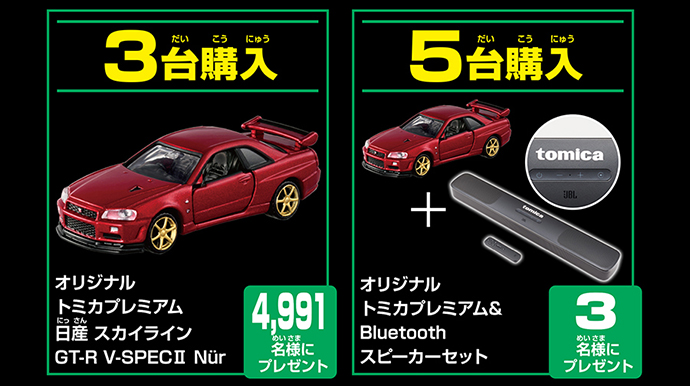トミカプレミアム R34 スカイライン GT-R 1000万台キャンペーン