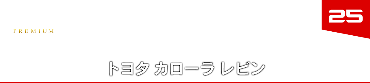 25 トヨタ カローラ レビン